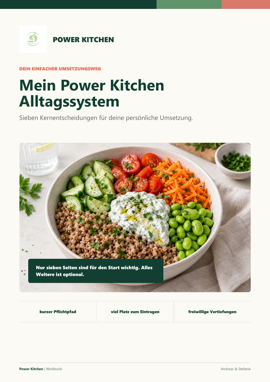 Cover des Power Kitchen Workbooks